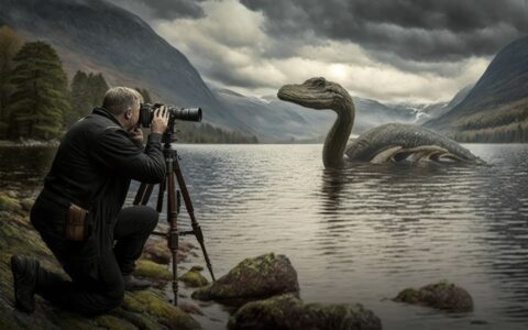Reconstitution du monstre Nessie - © Karrrtinki